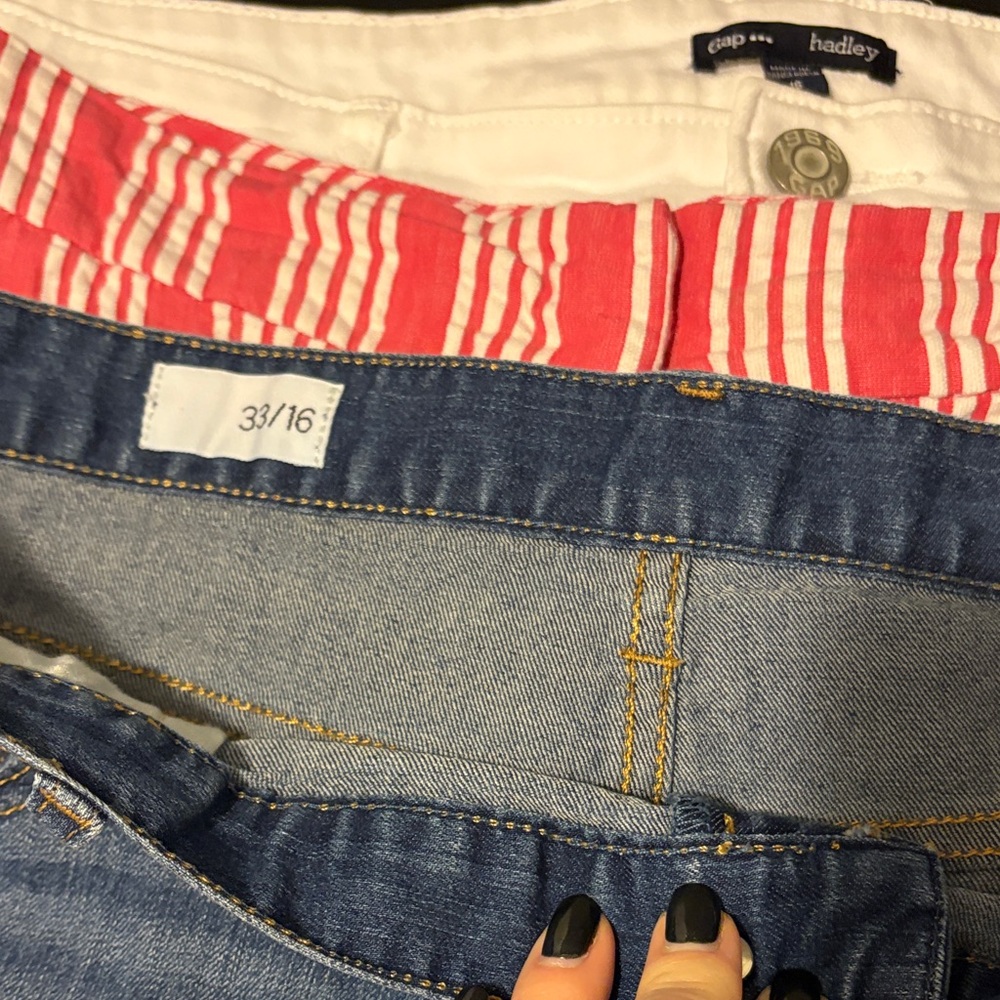 6 Pairs Denim Blue Women's Shorts - Picture 2 of 12